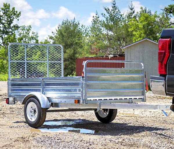 DK2 5ft x 7ft Multi Purpose Utility Trailer Kits - Galvanized - WITH DRIVE UP GATE, MMT5X7G-DUG