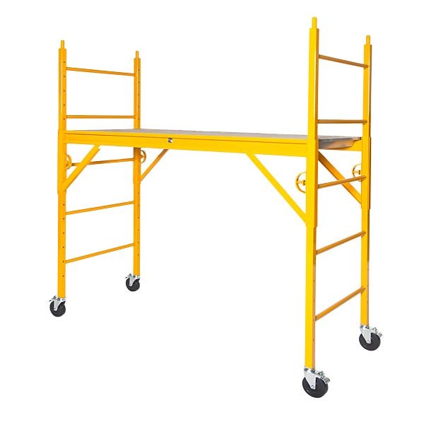 NU-WAVE "Elite" Complete Scaffold With 5 in. Silver Line Casters, 78" H x 74" L x 29.5" W, 660EL W/PC5B-S