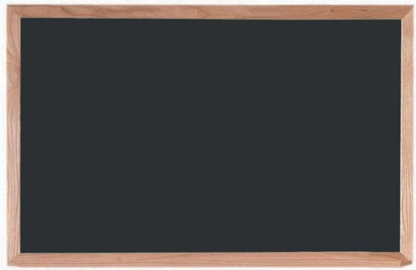 AARCO Composition Chalkboard, 24" x 36", Red Oak Frame, OC2436B