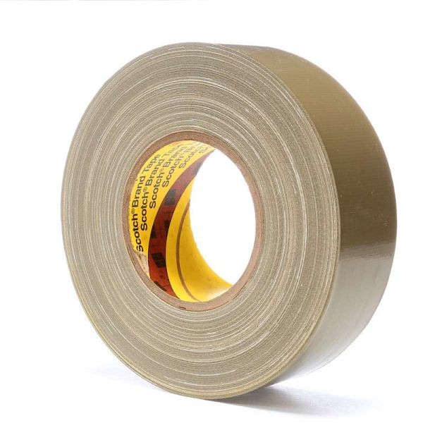 3M Scotch Polyethylene Coated Cloth Tape 390 Olive, 48 mm x 54.8 m 11.7 mil, 3MI-02120006970