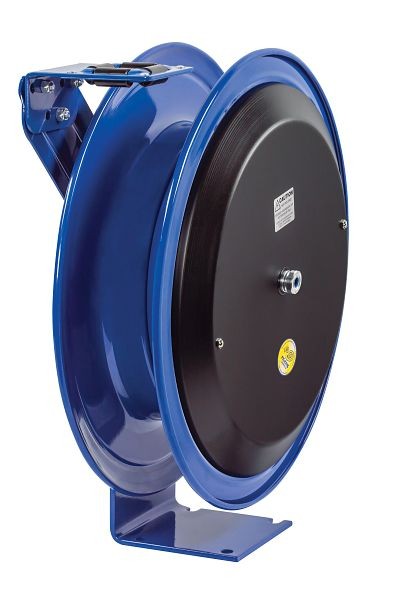 Coxreels Safety Series Spring Rewind Power Cord Reel: 100' cord capacity, 16 AWG, less cord, less accessory, EZ-PC Series, EZ-PC24L-0016