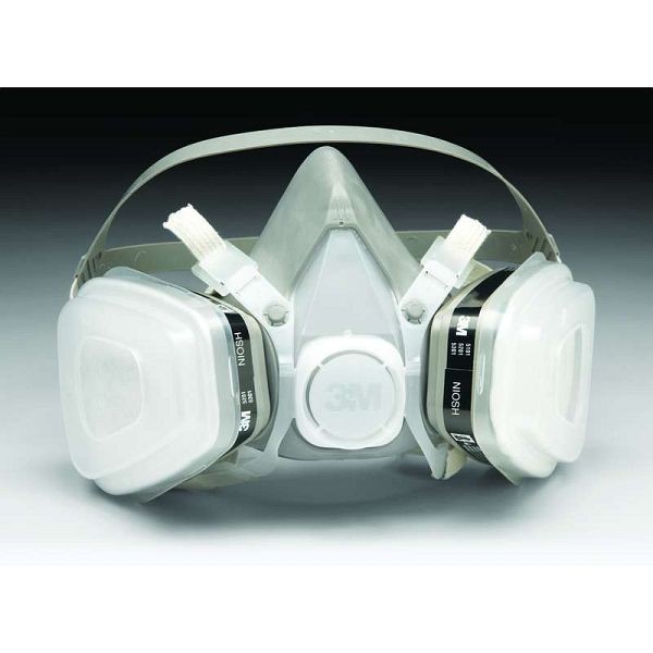 3M Half Facepiece Disposable Respirator Assembly 51P71, Organic Vapor/P95, Small, 3MS-51P71