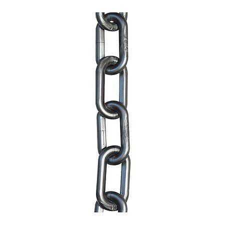 Mr. Chain Heavy Duty Plastic Barrier Chain, Silver, 2-Inch Link Diameter, 100-Foot Length, 51008-100