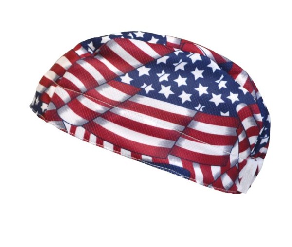 TechNiche Evaporative Cooling Beanie, USA Flag, One Size, 6522-USA