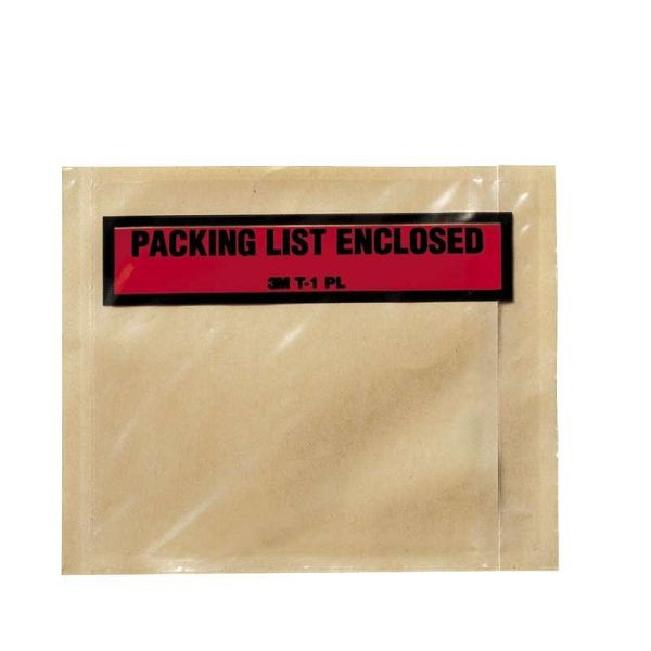 3M Top Print Packing List Envelope PLE-T1, 4-1/2 in x 5-1/2 in, 100 per box 10 boxes per case, 3MI-02120073782