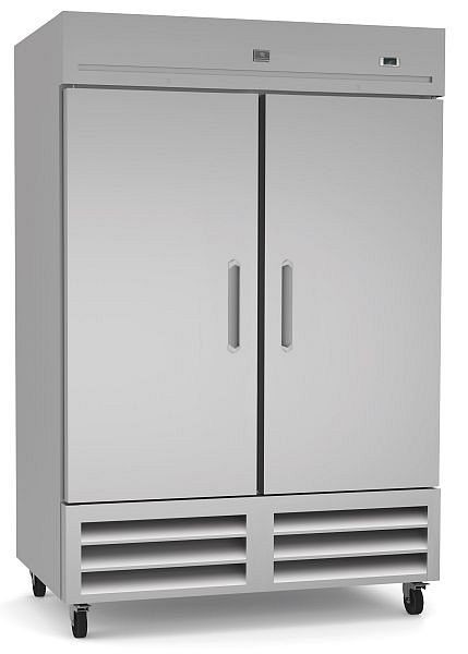 Kelvinator Commercial 2-door reach-in freezer, stainless steel, 49 cubic feet, R290 refrigerant gas, -9°F - Energy Star, 738245
