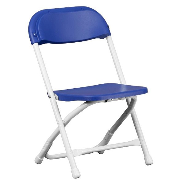 Flash Furniture Timmy Kids Blue Plastic Folding Chair, Y-KID-BL-GG
