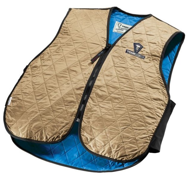 TechNiche Evaporative Cooling Sport Vest, Khaki, L, 6529-KH-L