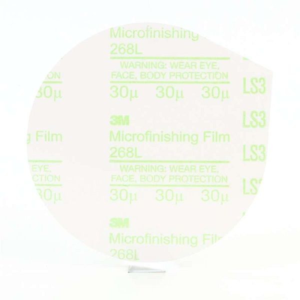 3M Microfinishing PSA Film Type D Disc 268L, 5 in x NH 30 Micron, 3MA-05114476975