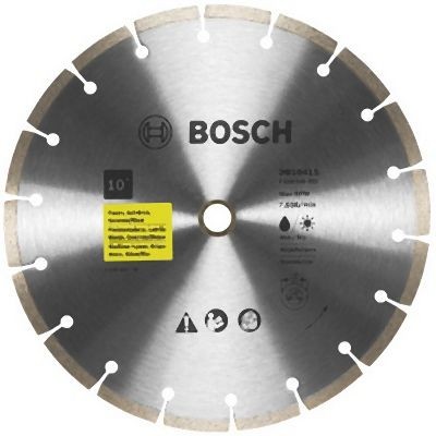 Bosch 10 Inches Standard Segmented Rim Diamond Blade for Universal Rough Cuts, 2610040905