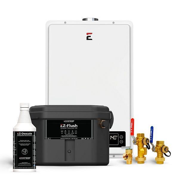 Eccotemp 20HI Indoor 6.0 GPM Natural Gas Tankless Water Heater Service Kit Bundle, 20HI-NGS