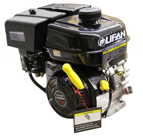 Lifan Power 6:1 Gear Reduction 4 stroke gasoline engine - 7 HP, LF170F-BHQ