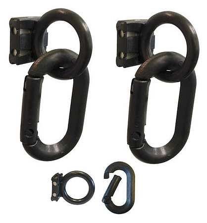 Mr. Chain Magnet Ring with Carabiner Kit, Black, Quantity of pieces: 2, 72103
