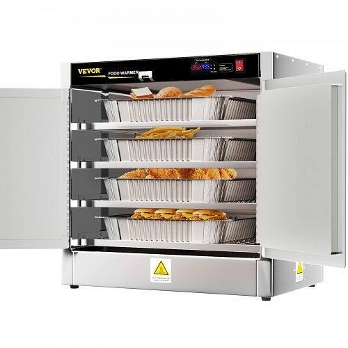 VEVOR Hot Box Food Concession Warmer 25" x 15" x 24" 4 Shelves for Pizza Pastry, BWJLCMC4110VEYT2XV1