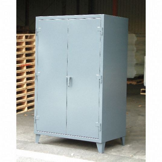 Strong Hold Heavy Duty Storage Cabinet, Dark Gray, 66 in H X 36 in W X 30 in D, Assembled, 3 Cabinet Shelves, 35-303