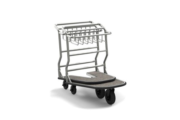 Suncast Commercial Nesting Luggage Cart with Carpet Platform, MLCNC600