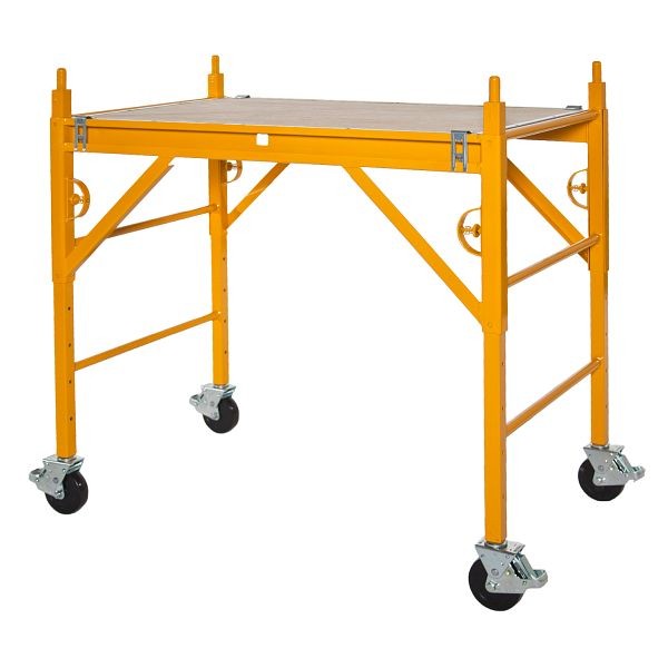 NU-WAVE "Classic" Complete Scaffold With 5 in. Casters, 43" H x 50" L x 29.5" W, 440CL W/PIC-5