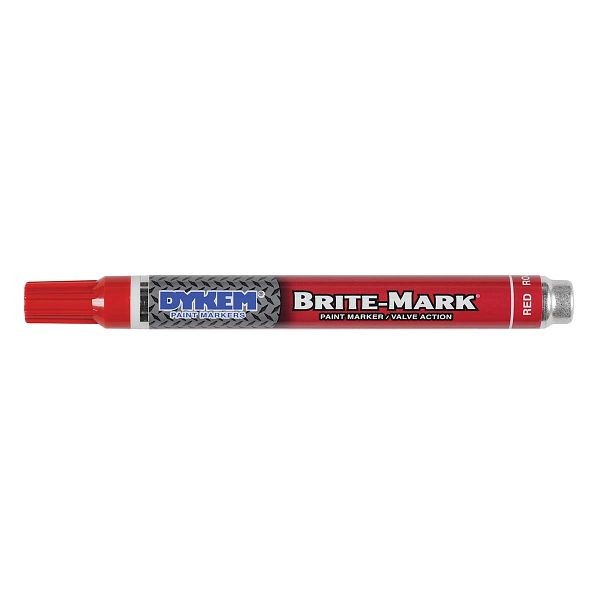 DYKEM BRITE-MARK 916 Red, Medium Tip Markers, Qty: 12 pieces, DYK-84006