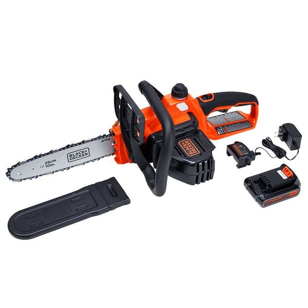 BLACK+DECKER 10 In. 20 V Battery Chainsaw Kit (Battery & Charger), LCS1020