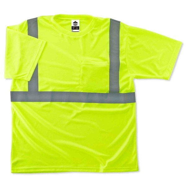Ergodyne 8289 XS Lime Type R Class 2 T-Shirt, ERG-21501