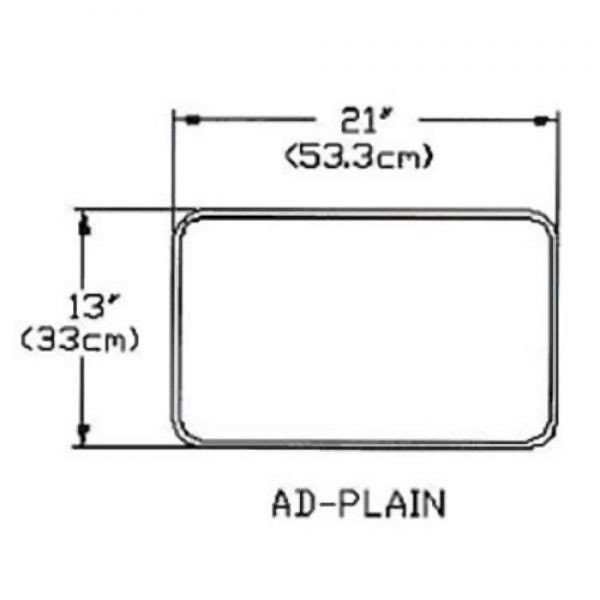 Atlas Metal Adapter Plate, blank, full perimeter beaded edge, fits any standard 12" x 20" opening, ATL-AD-PLAIN