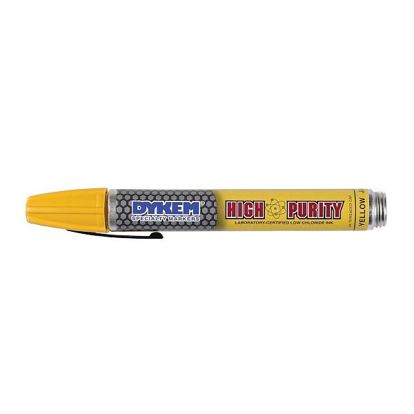 DYKEM High Purity 44 Yellow Medium Tip Markers, DYK-44916