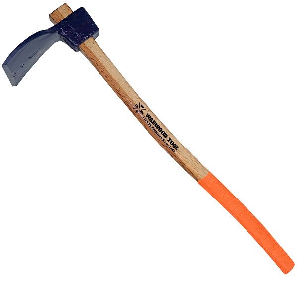 Warwood Tool 4-3/4 lb Forest Adze Hoe, 34" safety-grip handle with 6-1/4" blade, 62