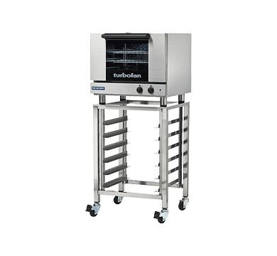 Moffat Turbofan E22M3 and SK23 Stand - Half Size Sheet Pan Manual / Electric Convection Oven on a Stainless Steel Stand, E22M3 and SK23 Stand