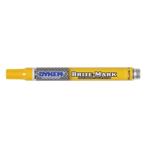 DYKEM Brite-Mark 916 Yellow, Medium Tip Markers, Quantity: 10 Pieces, DYK-84004