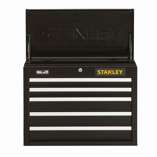 Stanley 26" W 300 Series 5-Drawer Tool Chest, STST22655BK