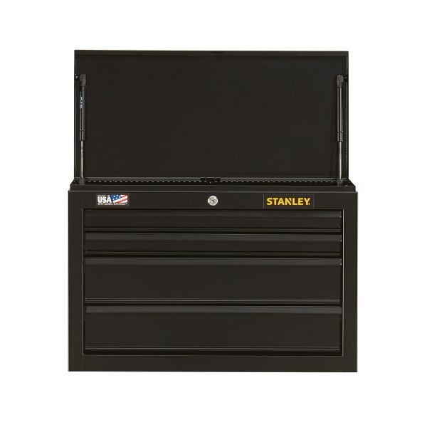 Stanley 26" W 100 Series 4-Drawer Tool Chest, STST22643BK