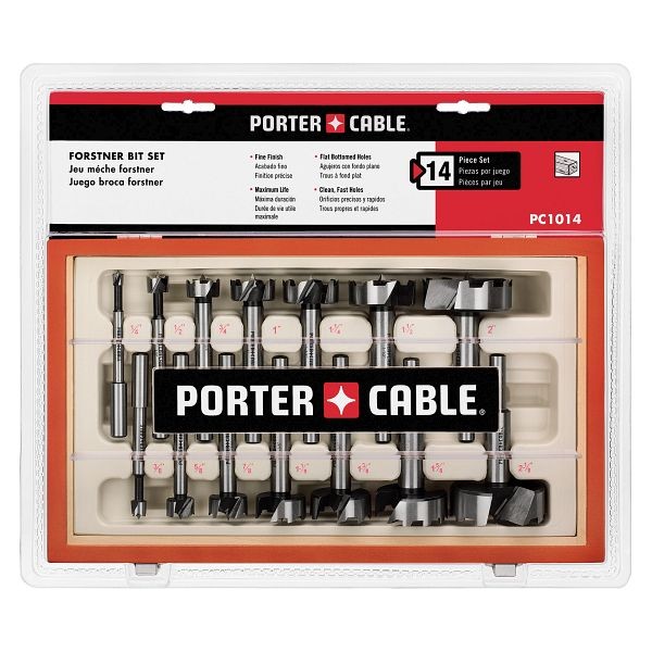 PORTER CABLE 14 Pieces Forstner Bit Set, PC1014