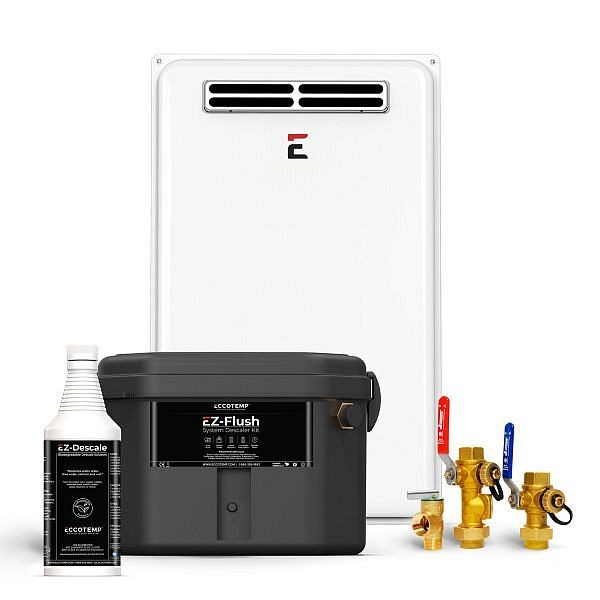 Eccotemp 45H Outdoor 6.8 GPM Liquid Propane Tankless Water Heater Service Kit Bundle, 45H-LPS