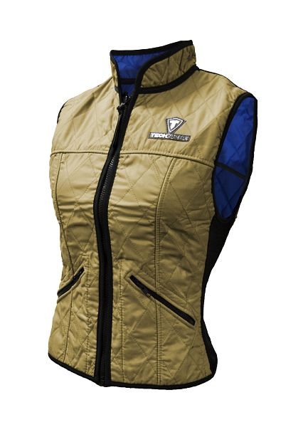 TechNiche Female Evaporative Cooling Deluxe Sport Vest, Khaki, 2XL, 6530F-KH-2XL