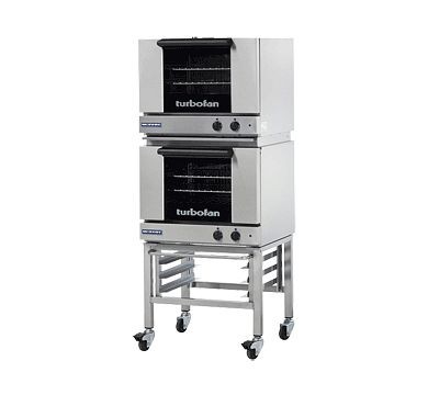 Moffat Turbofan E22M3/2 -Half Size Sheet Pan Manual Electric Convection Ovens Double Stacked, WxDxH: 24x25.38x57.5", E22M3/2