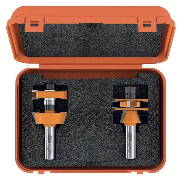 CMT Orange Tools Adjustable Shaker Router Bit Set, 3 Pieces, 800.624.11