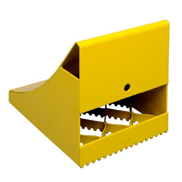 Ideal Warehouse IC-10 Wheel Chock withIce Cleat Bottom (yellow), Dimensions: 12x9x11 inch, 60-7284