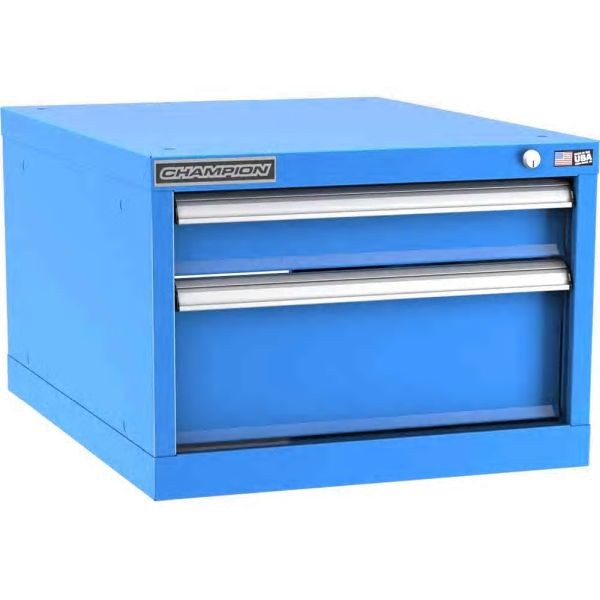 Champion Tool Storage 22-3/16" Wide, 15-3/4" High, 28-1/2" Deep, 2 different Drawers, 13 Compartment-Bright Blue, N6000202ILC-BB
