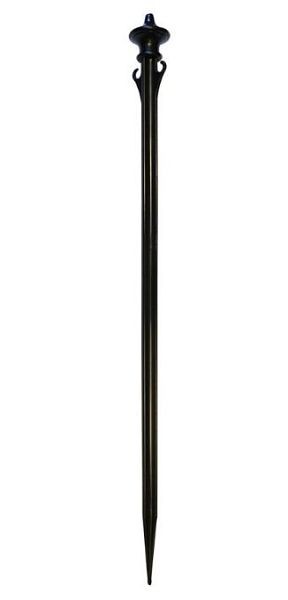 Mr. Chain Solid Colonial Ground Pole, Black, overall height 28-Inch, Quantity of pieces: 24, 90903-24