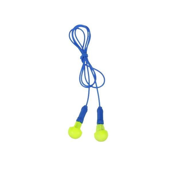 3M E-A-R Push-Ins Corded Earplugs 318-1001, In Poly Bag 4, Quantity: 100 pieces, 3MS-318-1001