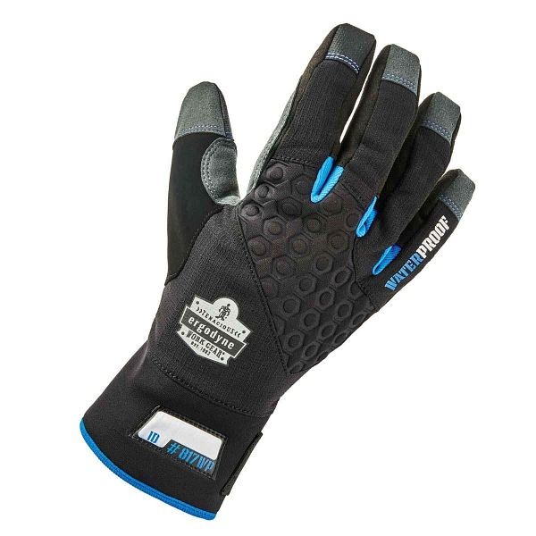 Ergodyne 817WP S Black Reinforced Thermal Waterproof Utility Gloves, Qty: 6 pieces, ERG-17372