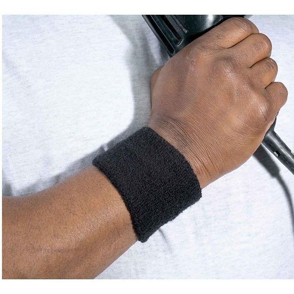 Ergodyne 6500 Black Wrist Sweatband, ERG-12402