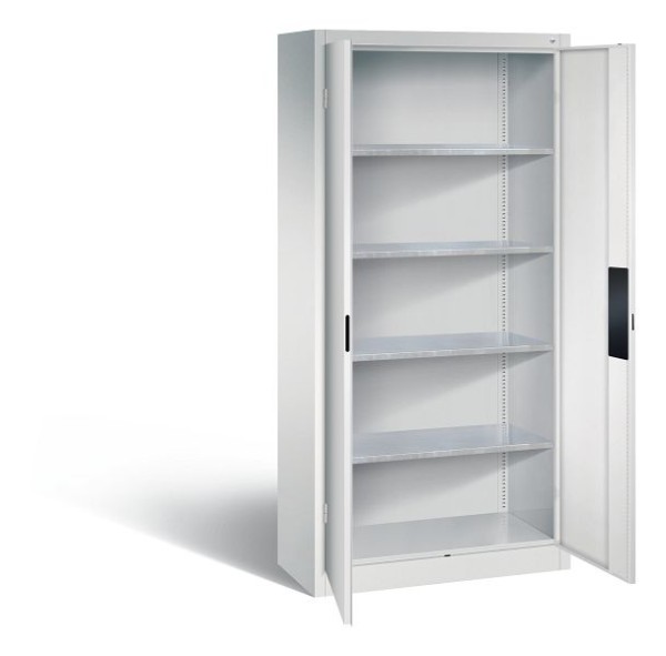CP Furniture Hinged door cabinet, 2 doors, 4 shelves, H 1950 x W 930 x D 400 mm, 8920-052