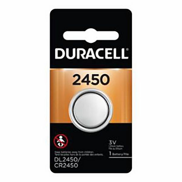 Duracell 3V Coin Lithium 2450 - 1Pk, DUR-DL2450BPK
