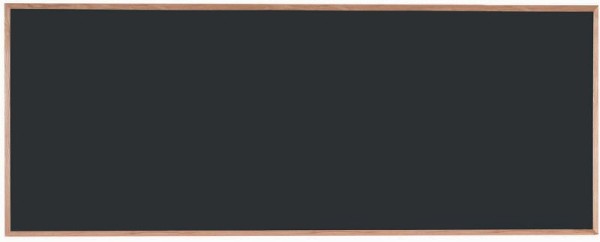 AARCO Composition Chalkboard, 48" x 120", Red Oak Frame, OC48120B