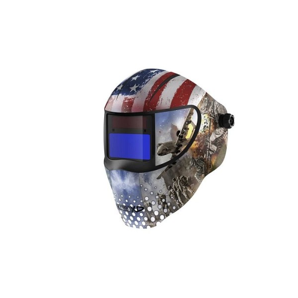 K Tool International Red, White, Blue Patriotic Welding Helmet, KTIXDTM25-USA