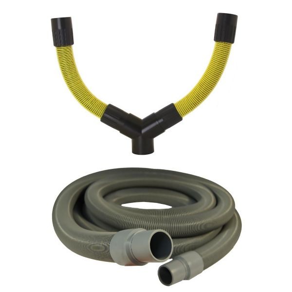 Dustless Y-Connector Dual Vac Kit with 12.5ft Hose, D0016