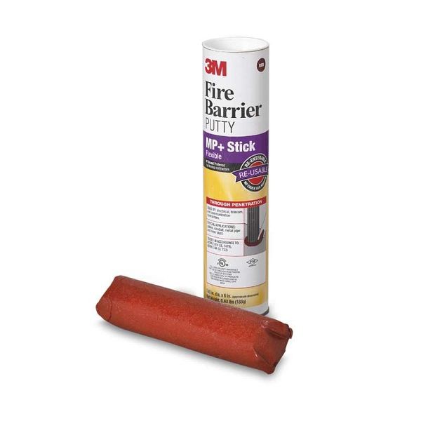3M Fire Barrier Moldable Putty Stix MP+, 1.45 in x 6 in, 3MI-16561