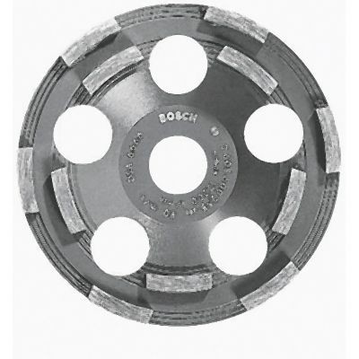 Bosch 5 Inches Double Row Segmented Diamond Cup Wheel for Coating Removal, 2610915882