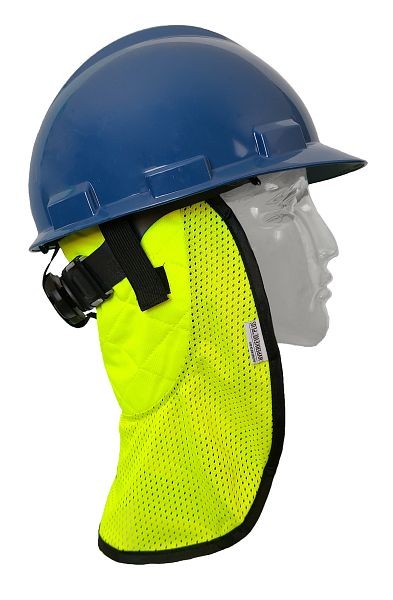 TechNiche Evaporative Cooling Neck Shade, Hi-Viz Lime Outer, Blue Inner, One Size, 6525